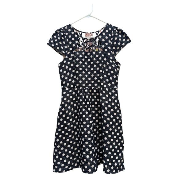 Maeve Anthropologie Nicola Dress Polka Dot Fully Lined Back Zip Women's 4 - Picture 1 of 7